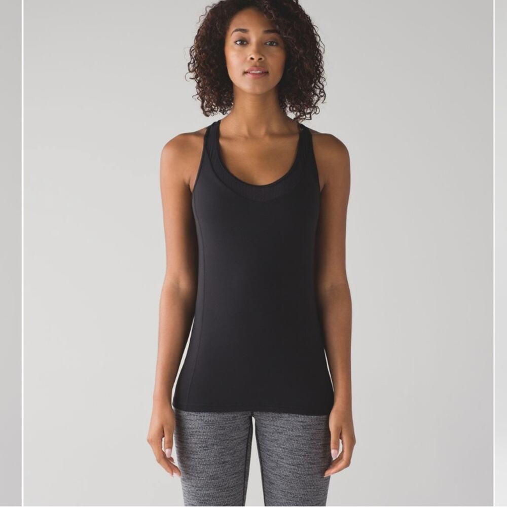 Lululemon Deep Breath Tank Black SZ 6